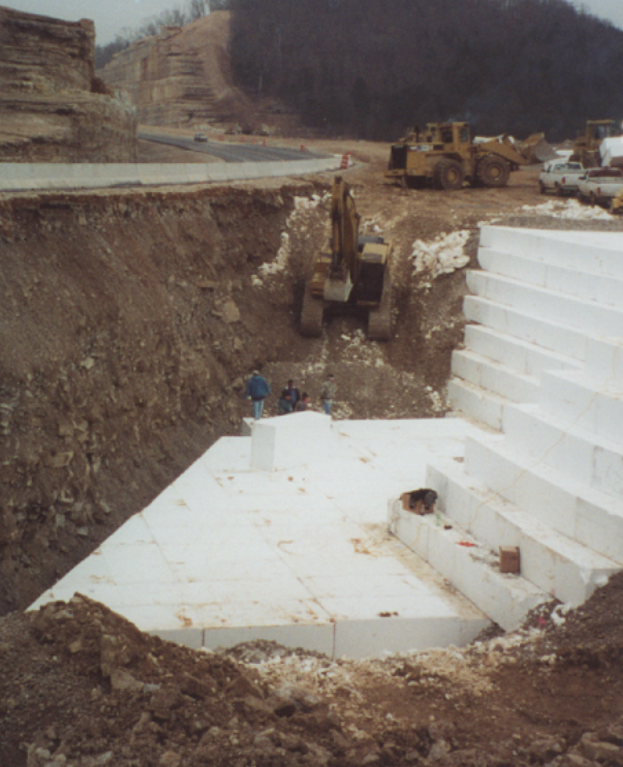 Branson MO Freeway Geofoam Infill Stabilization Project