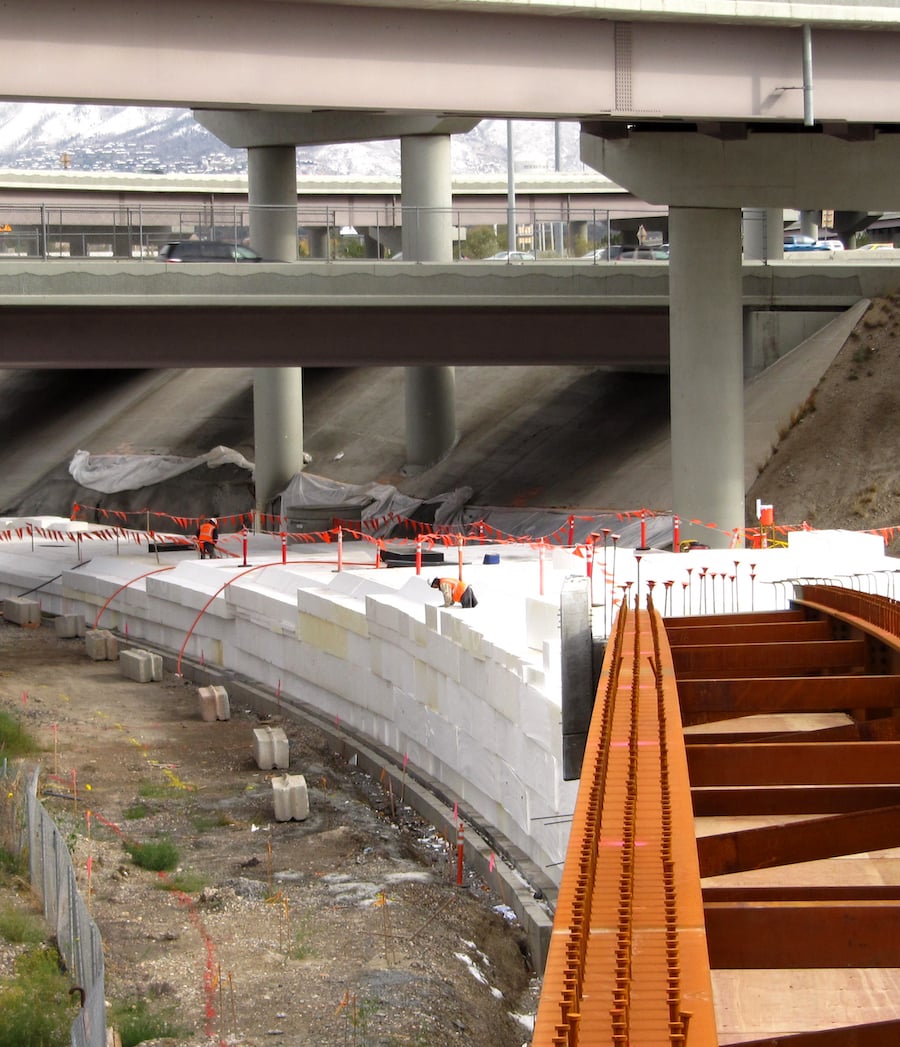 Trax W Valley Lightrail Project SLC Utah 70K cubic yds Geofoam_crop
